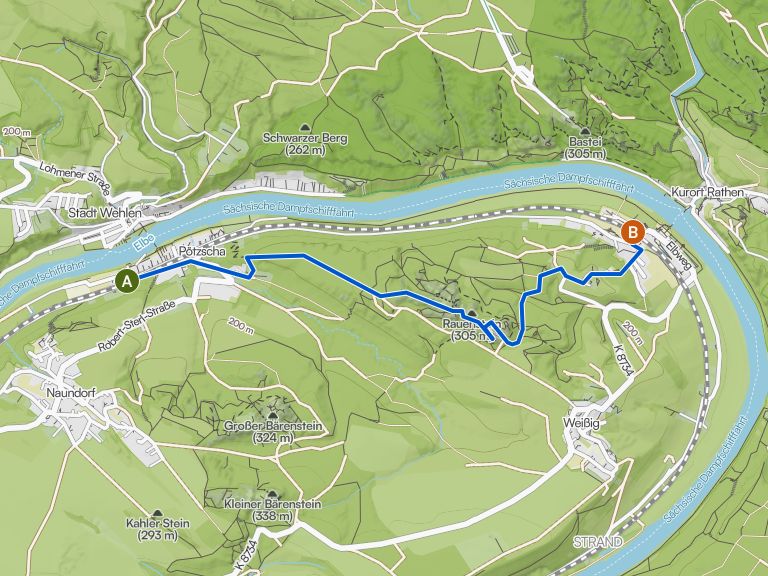 Von Wehlen nach Rathen - Rauensteingratweg | Wanderung | Komoot